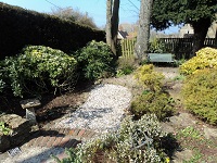 Garden view at the side of Bed and Breakfast